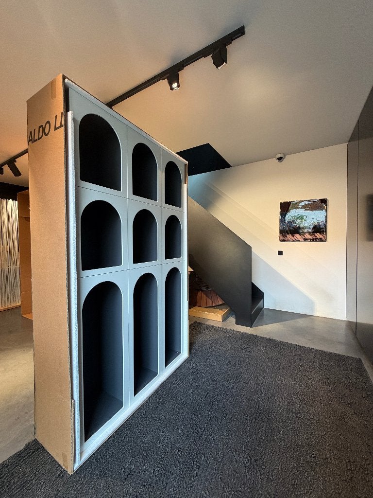 Bonaldo zeer hoogwaardige boekenkasten NIEUW IN DOOS -75%, Huis en Inrichting, Waterstad 23, 200 cm of meer, High-end Furniture