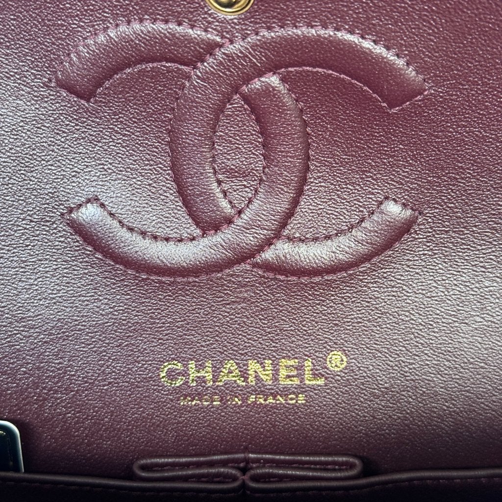 Chanel classic double flap zwart goud hardware handtas ghw image 6