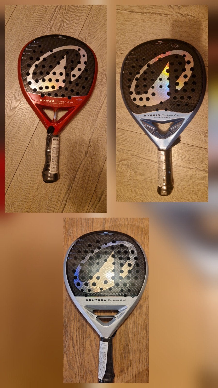 Kuikma Power / Hybrid / Control Carbon Dyn padelracket NIEUW, Sport en Fitness, Ophalen of Verzenden, Nieuw, Padelracket