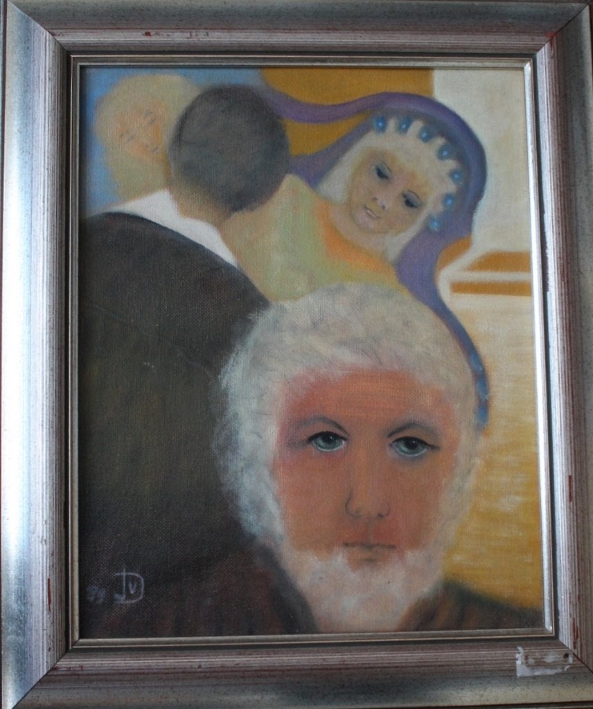 Jeanne van Dijk, olieverf op paneel. Bijzonder werk, Verzenden