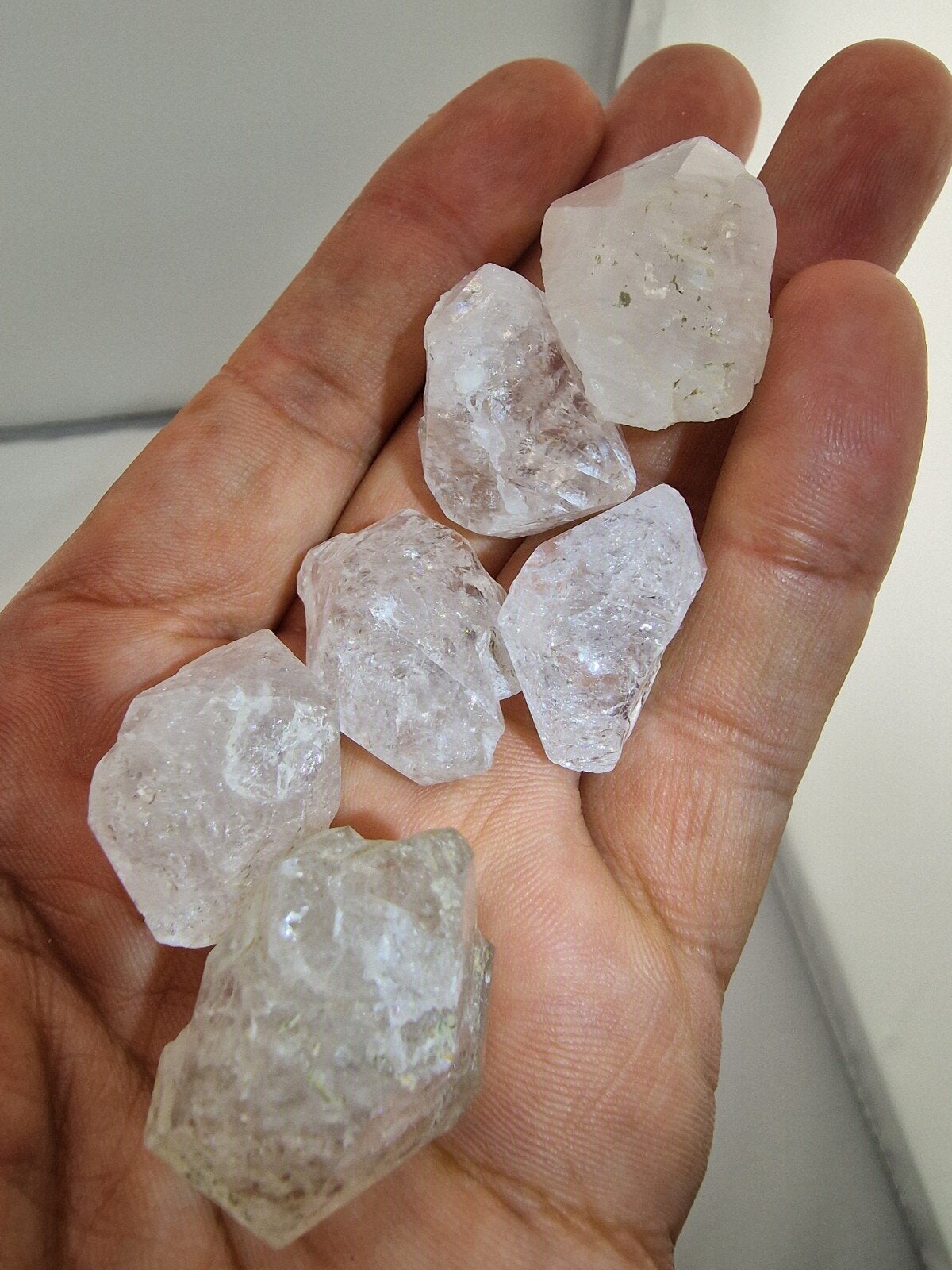 Herkimer Diamant Kwarts Kristallen N104 - 7 Stuks, Ophalen of Verzenden, CSJ, Circlesevenj@gmail.com, 2263cc
