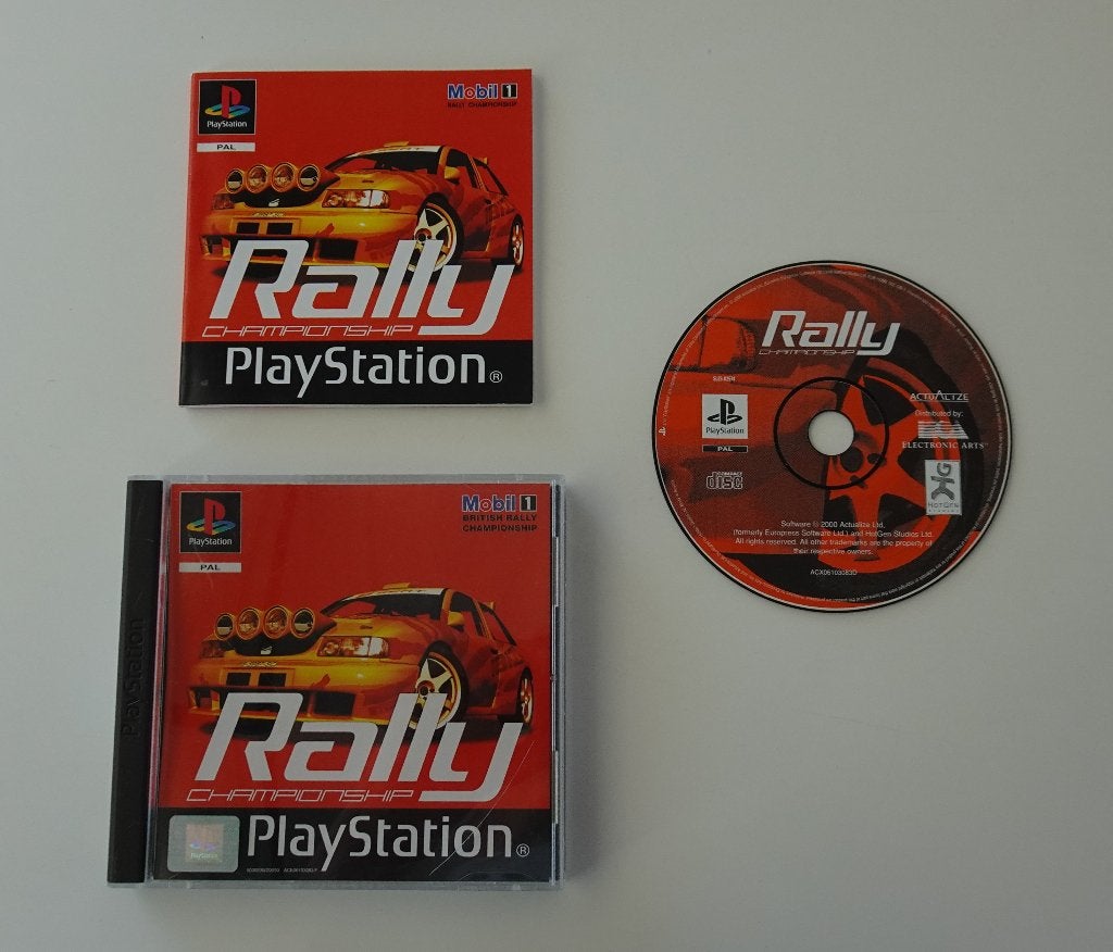 Rally Championship compleet voor Sony PlayStation, Spelcomputers en Games, Ophalen, Overige genres, 2 spelers, Zo goed als nieuw
