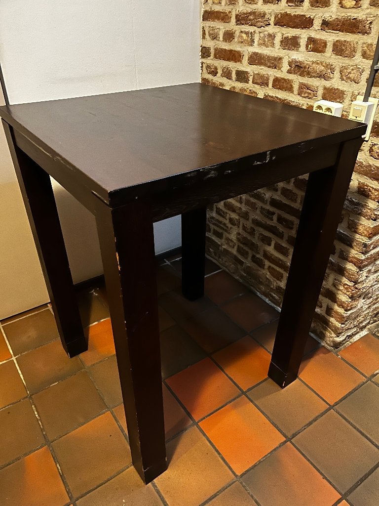 3x Robuuste Houten Statafels / Bartafels – Vol hout, Ophalen, Gebruikt