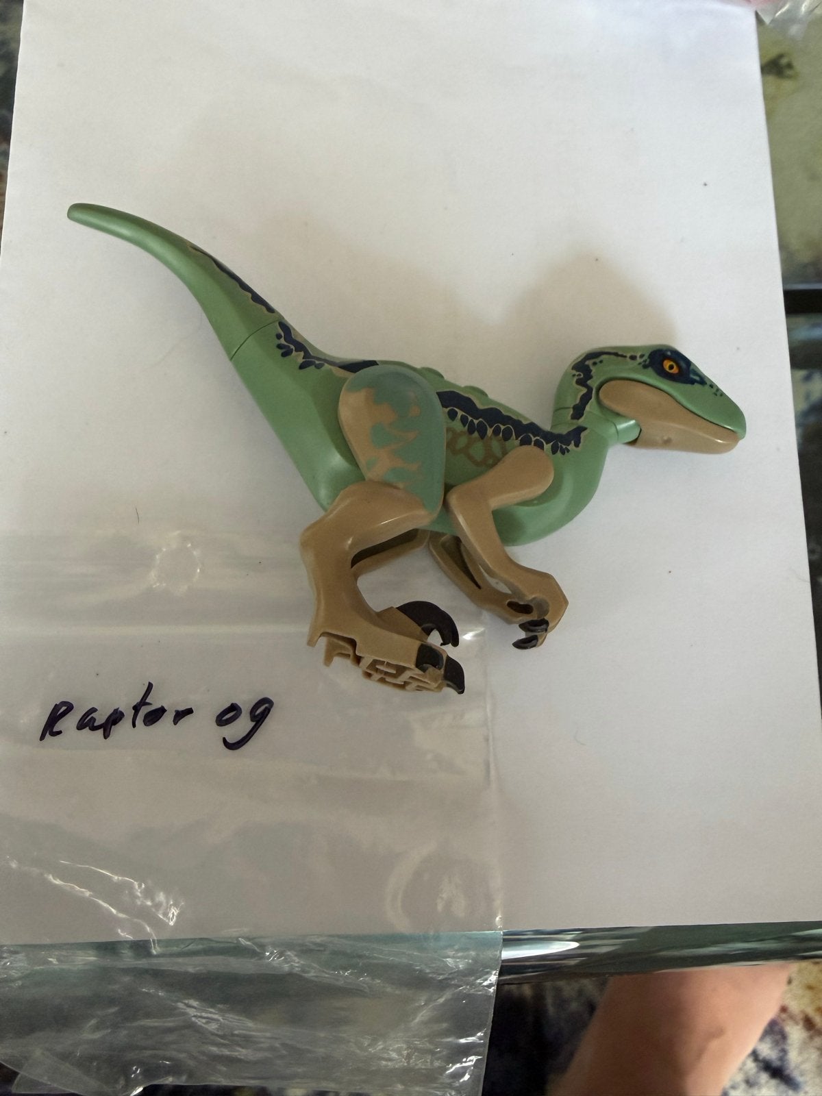LEGO Jurassic World Raptor 09 Dinosaurus Figuur, Ophalen of Verzenden, Zo goed als nieuw