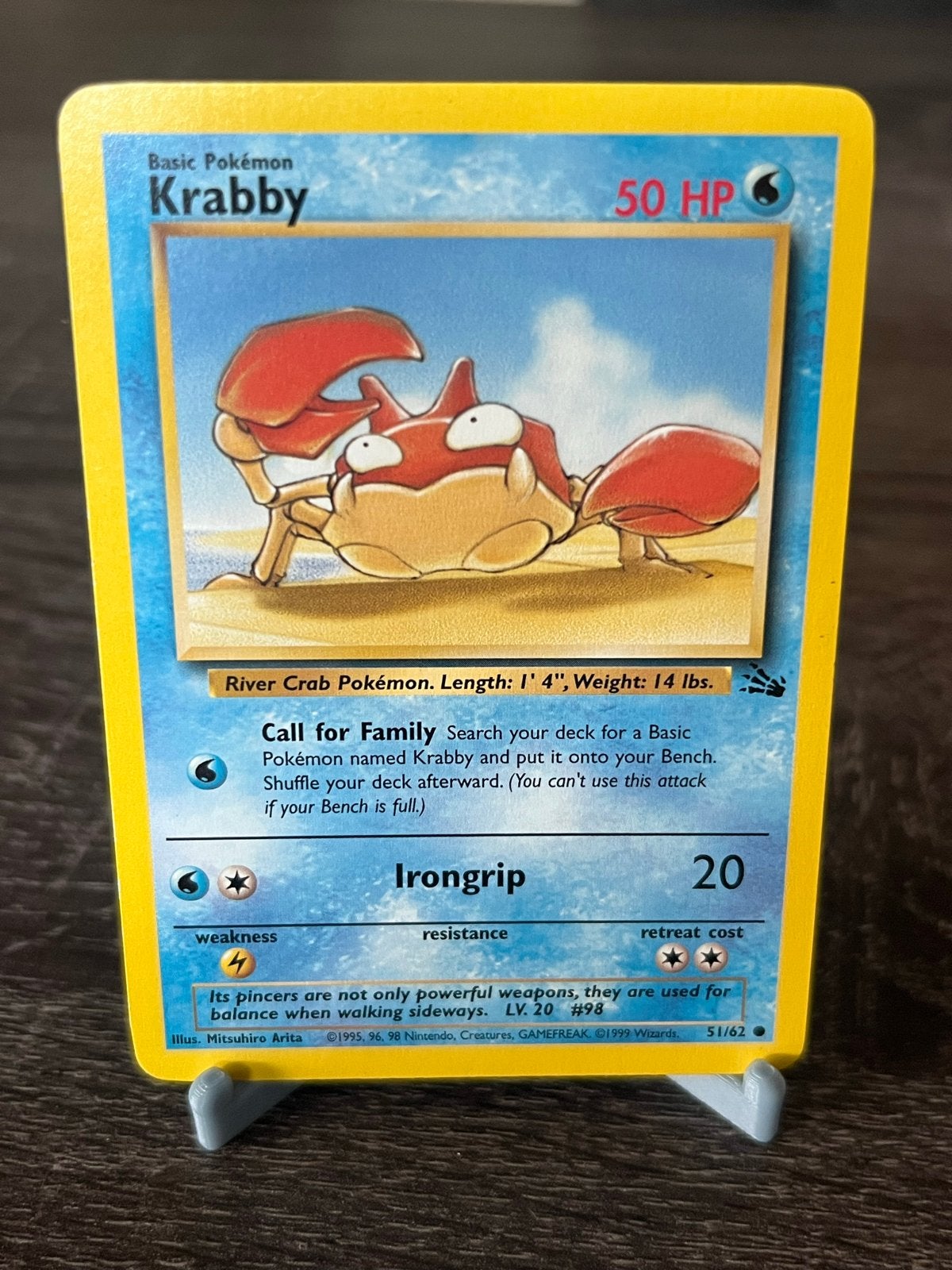 Krabby (51/62) - Fossil - EX, Ophalen of Verzenden, Zo goed als nieuw