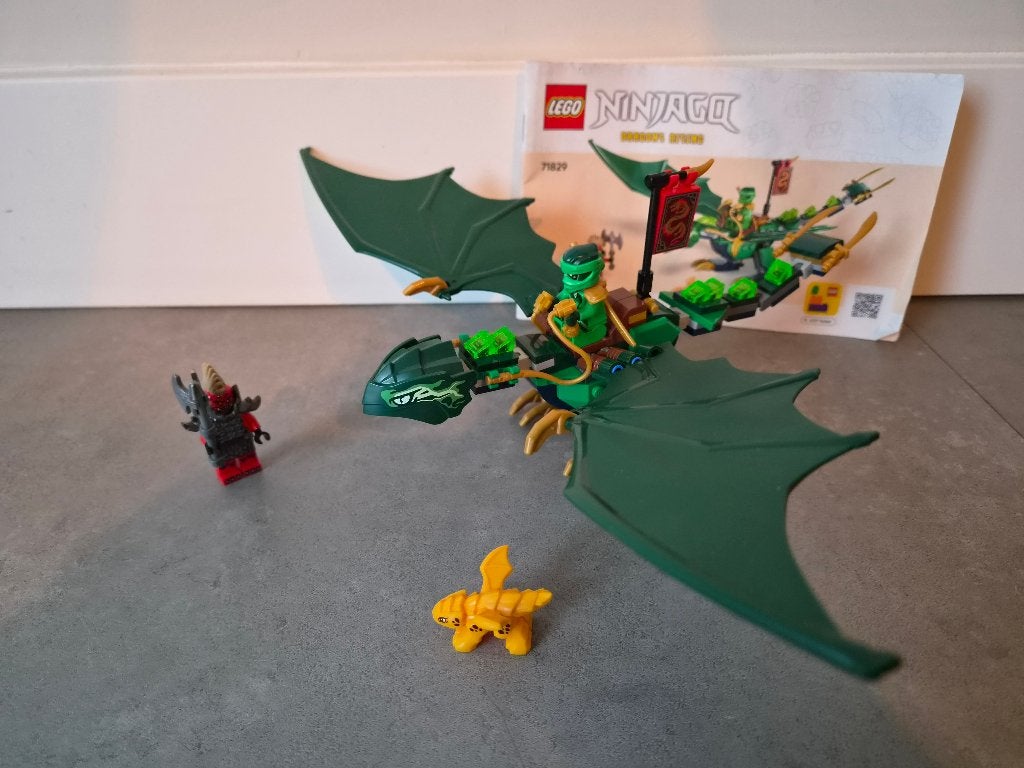 Lego 71829 | Ninjago Lloyds groene bosdraak - compleet, Lego, Ophalen of Verzenden, Compleet, Zo goed als nieuw