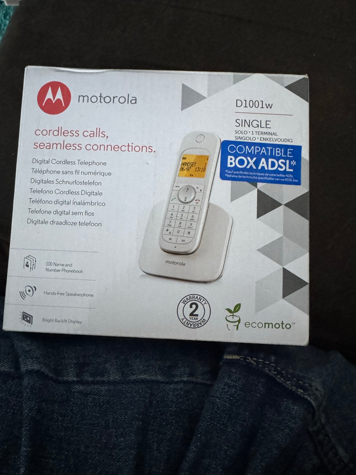 Motorola D1001w Draadloze Telefoon - Nieuw in Doos, Ophalen of Verzenden, Nieuw, 1 handset