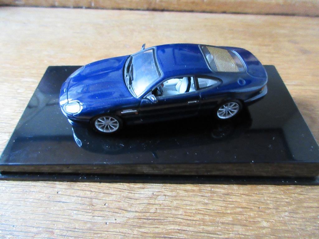 ASTON MARTIN DB7 Vantage coupé 2000, blauw metallic, AUTOart, Ophalen of Verzenden, Zo goed als nieuw, Auto, Overige merken