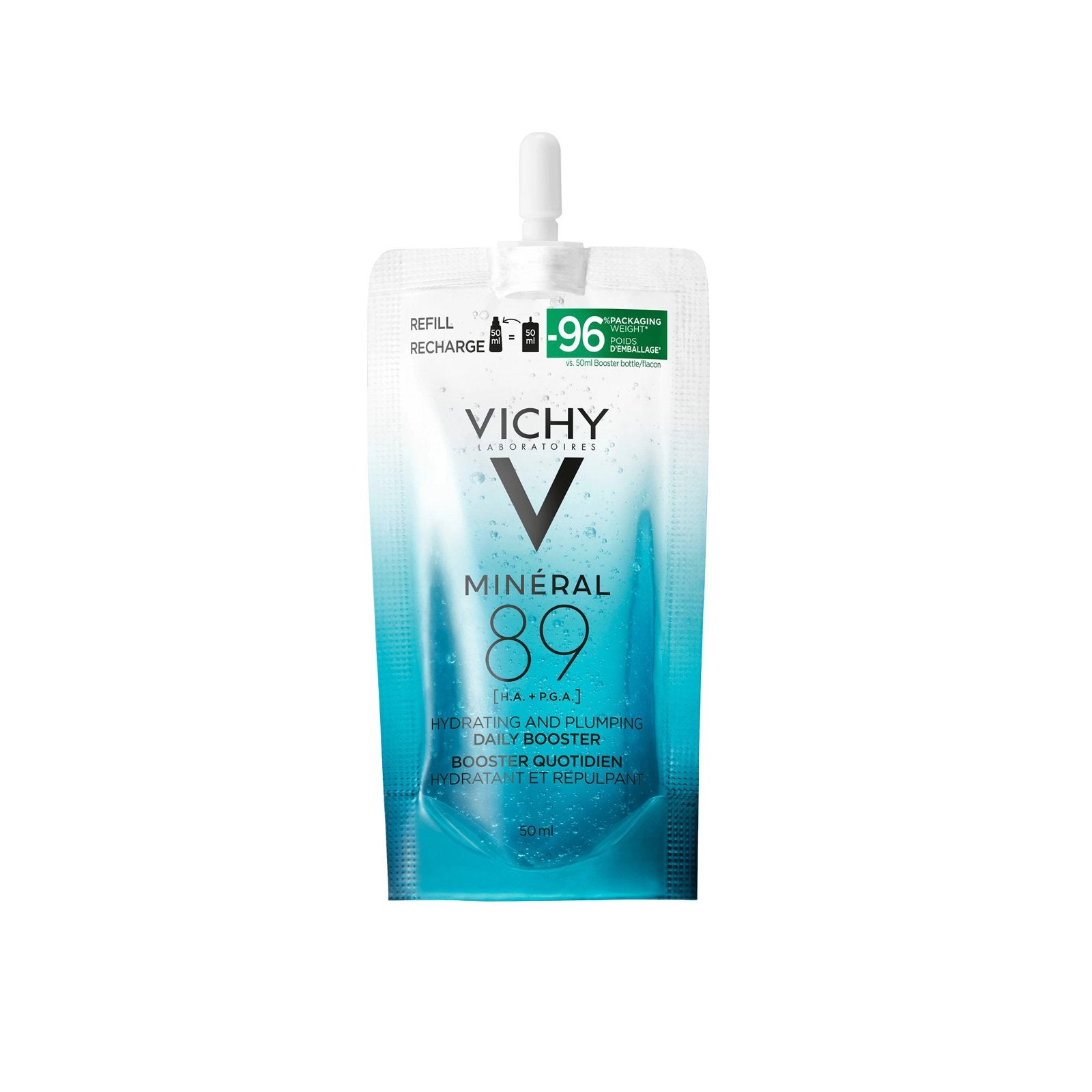 Vichy Minéral 89 Booster Navulling 50ml, Verzenden, Nieuw, Gehele gezicht, Verzorging
