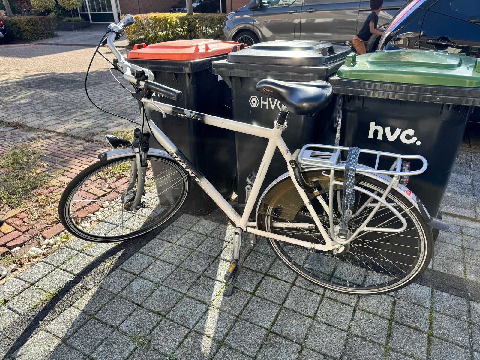 Giant Metro heren  fiets - Gebruikt, goede staat, Velgrem, Versnellingen, 53 tot 56 cm, Gebruikt