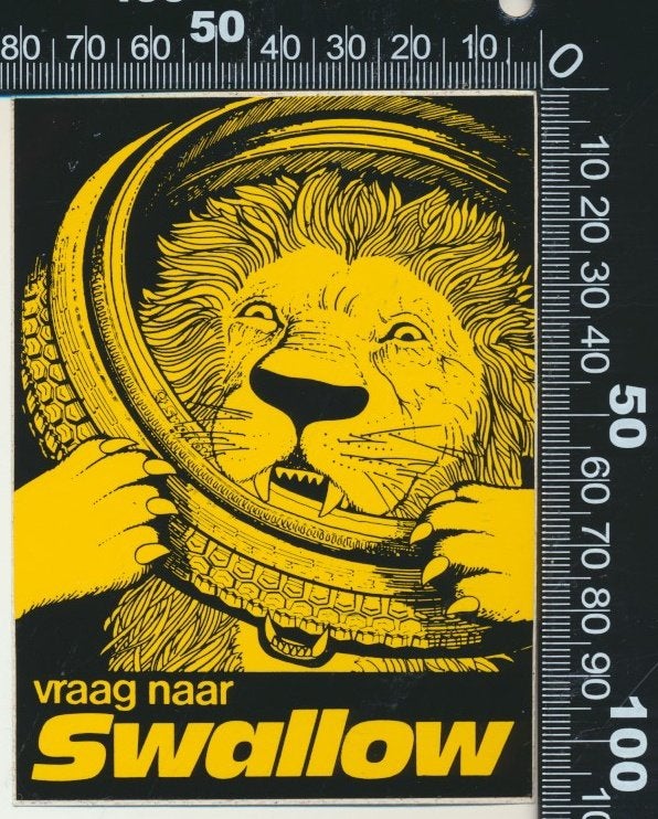 Sticker: Swallow Tweewielerbanden - Vraag naar, Verzenden, Zo goed als nieuw, Bedrijf of Vereniging