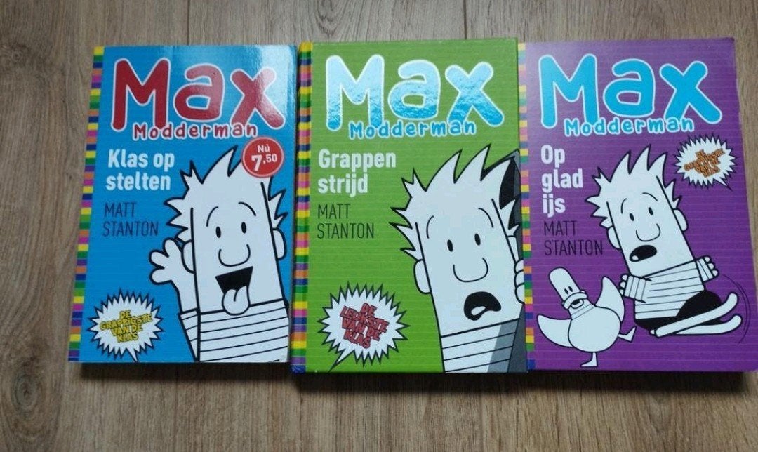 Max Modderman boekenreeks - 3 delen, Boeken, Ophalen of Verzenden, Zo goed als nieuw, Matt Stanton, Fictie
