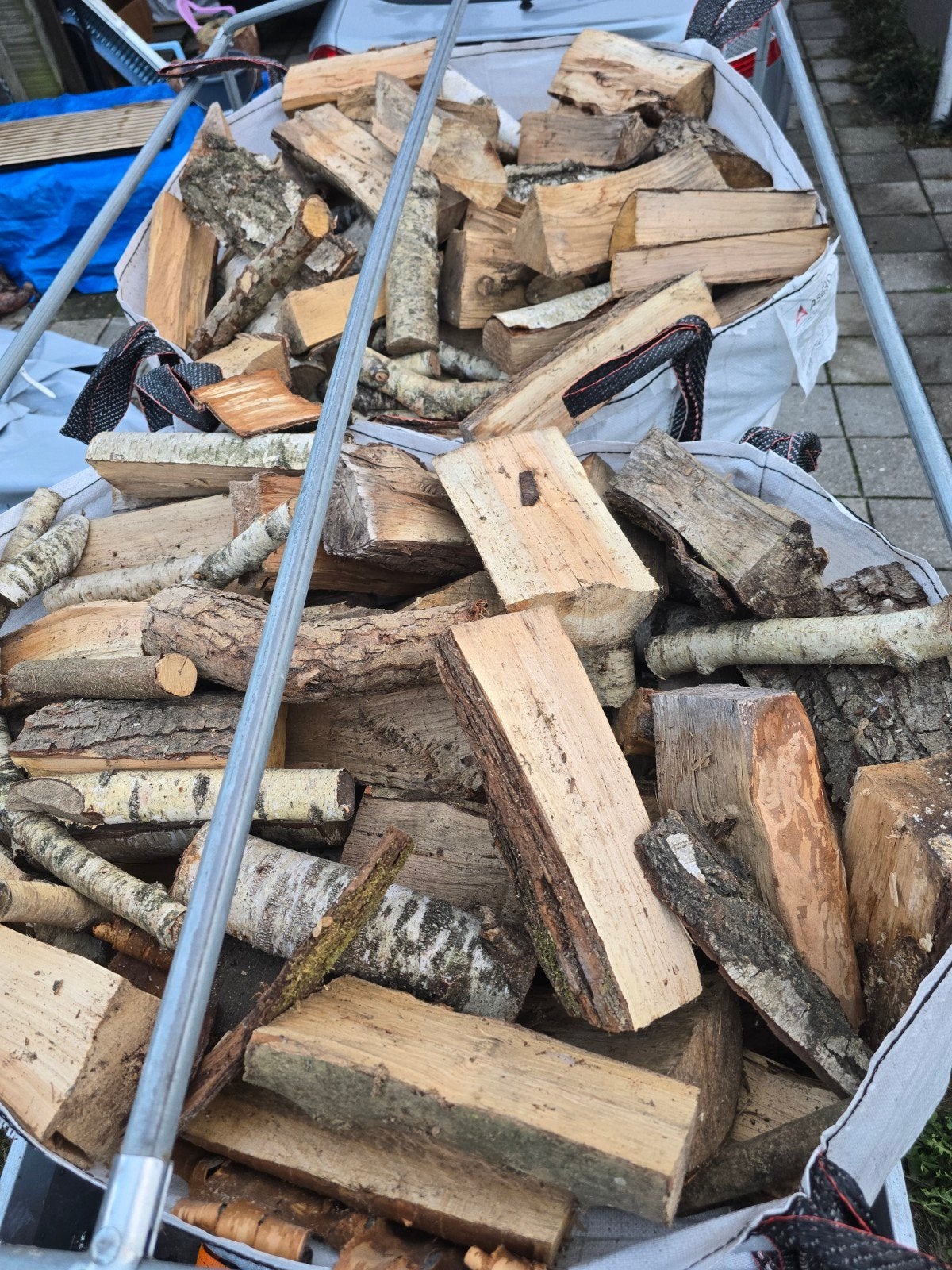 haardhout mix, Tuin en Terras, Minder dan 3 m³, Ophalen, Eikenhout, Blokken
