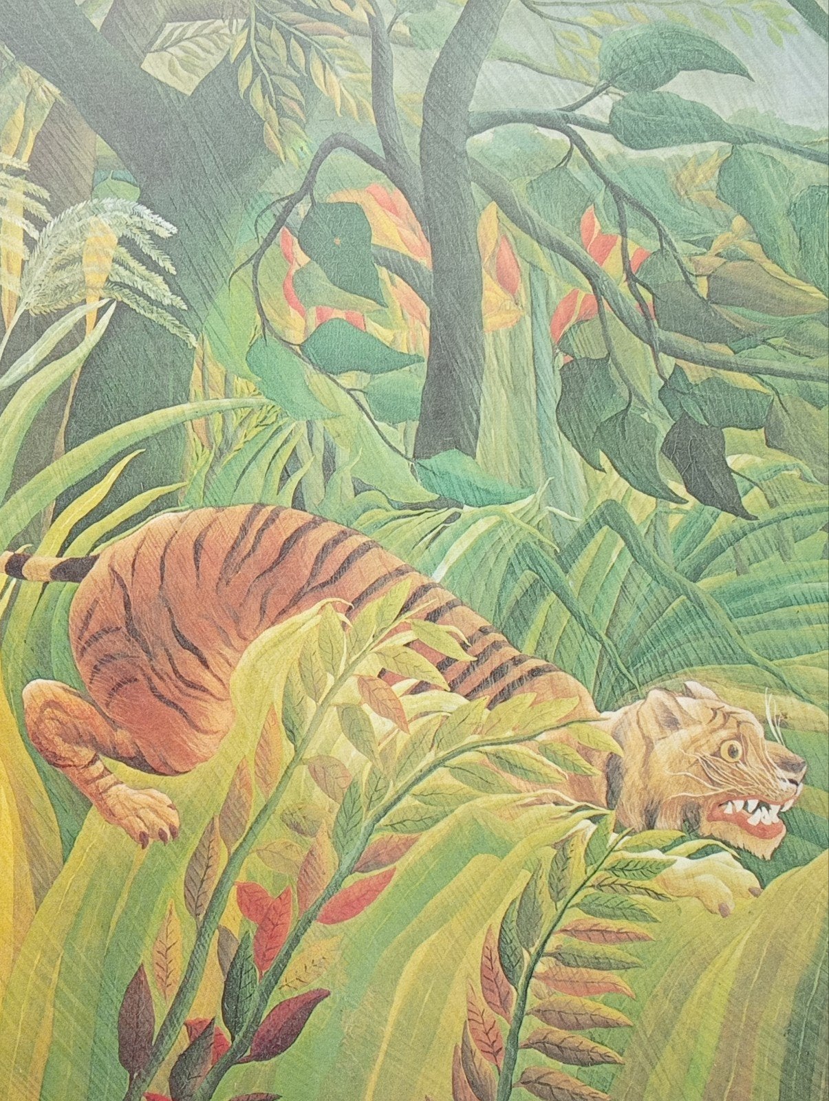Henri Rousseau print tijger, Ophalen of Verzenden