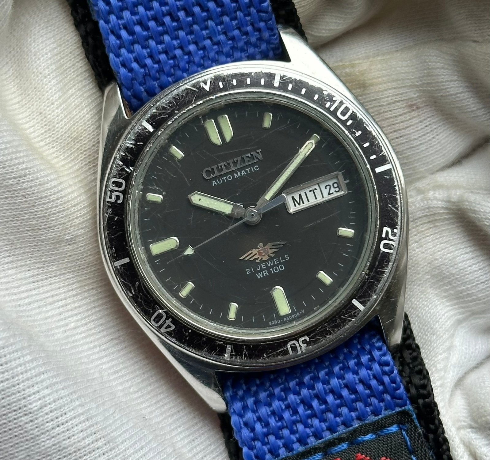 Citizen eagle 7 automatic horloge, Staal, Met bandje, Polshorloge, Citizen