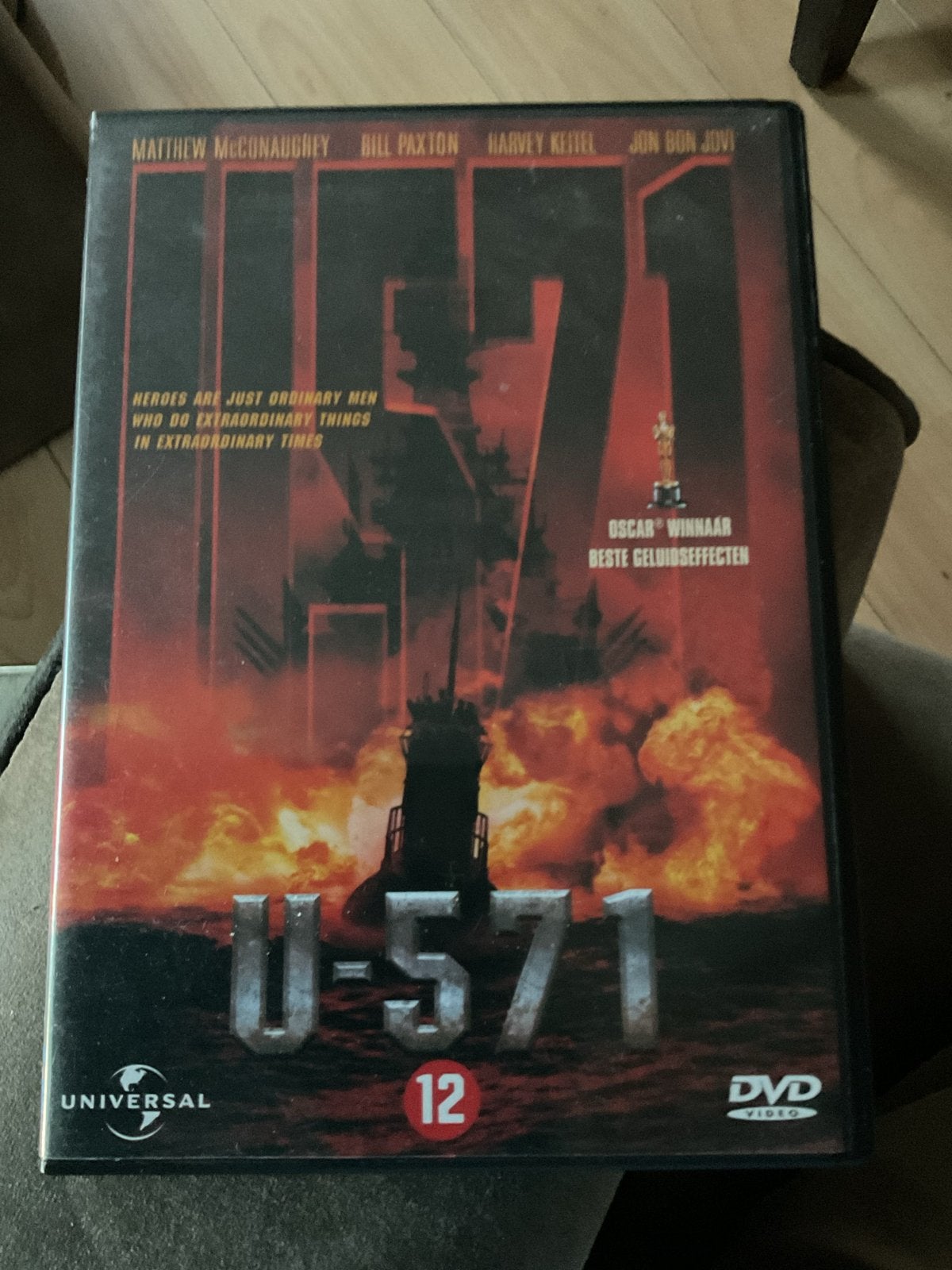 U-571 DVD - Oscarwinnaar Beste Geluidseffecten, Vanaf 12 jaar, Ophalen of Verzenden, Gebruikt, Actiethriller