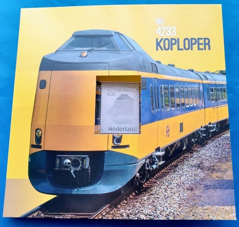 Zilveren postzegel NS 4233 Koploper, Postzegels en Munten, Postzegels | Nederland, Verzenden