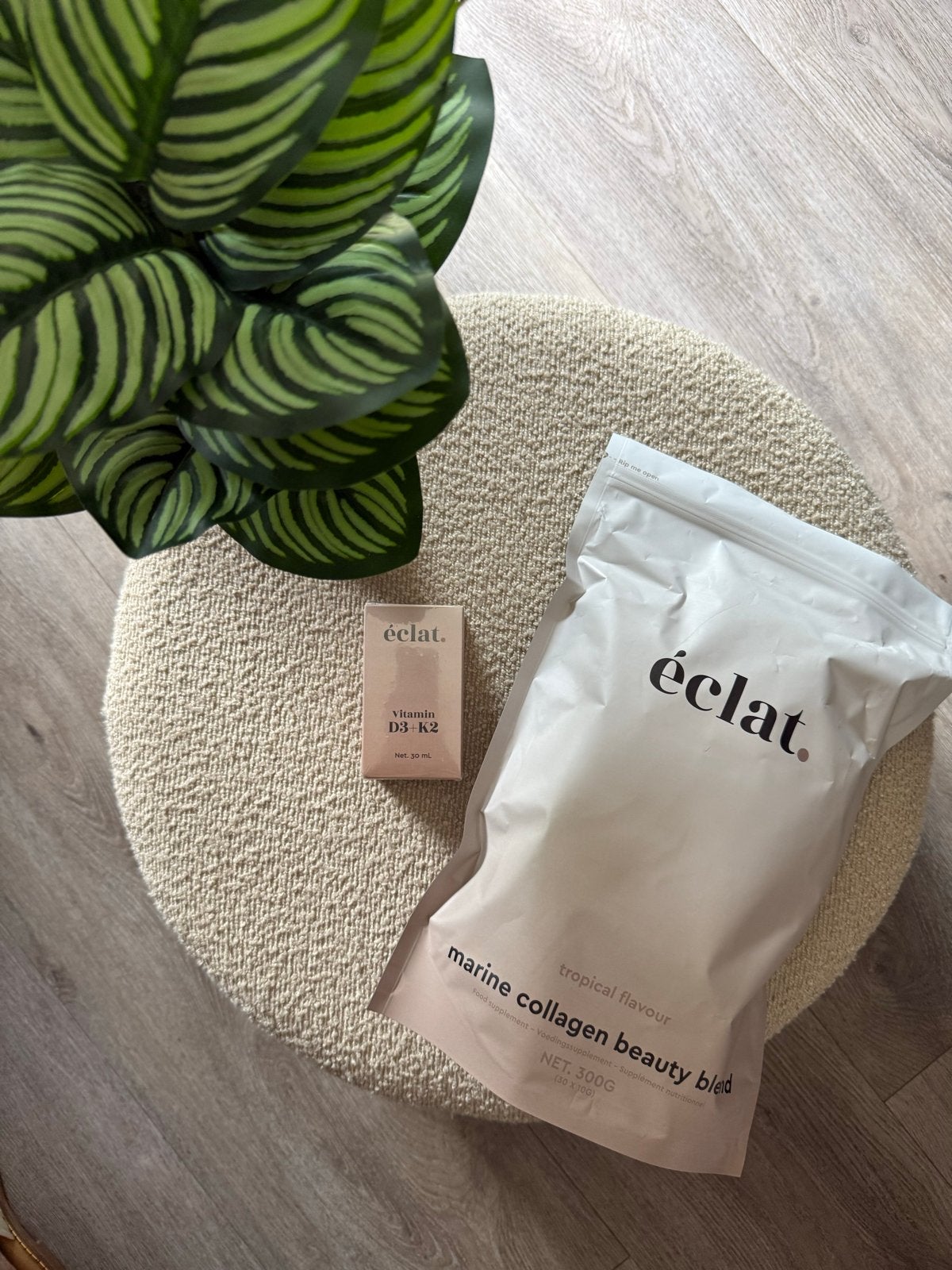 Eclat Collageen 30 zakjes & Vitamine D Druppels - Nieuw, Ophalen of Verzenden, Nieuw, Poeder of Drank