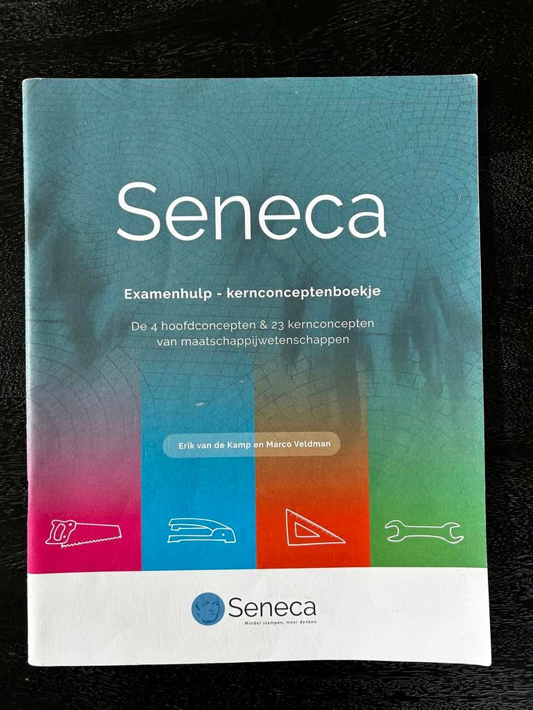Seneca Examenhulp Kernconceptenboek Maatschappijwetenschappe, Ophalen of Verzenden, Gamma, Zo goed als nieuw, HBO