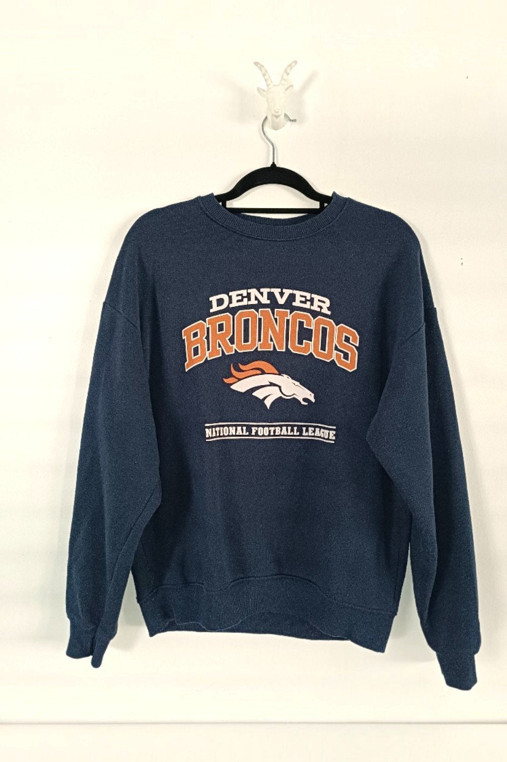 Vintage Denver Broncos Crewneck Sweatshirt (Unisex) maat S, Blauw, Ophalen of Verzenden, Zo goed als nieuw, Pull&Bear