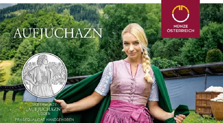 Oostenrijk 10 euro 2026 "Aufjuchazn" Prooflike Zilver Ag 925, Postzegels en Munten, Oostenrijk, Setje, Zilver, Ophalen of Verzenden