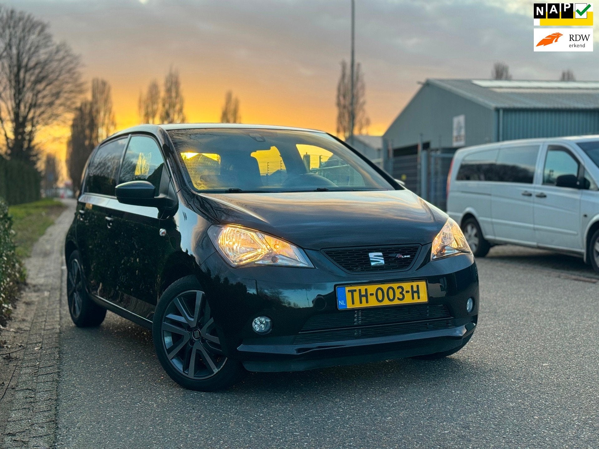 Seat Mii 1.0 FR Intense, Voorwielaandrijving, Gebruikt, Mii, Zwart