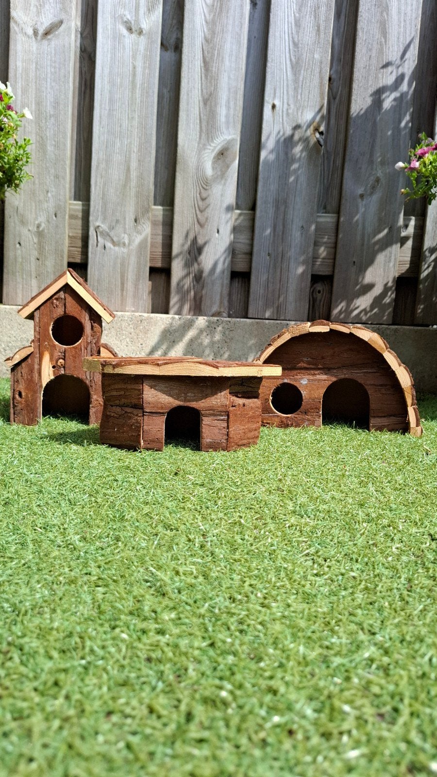 3 hamster huisjes, Ophalen