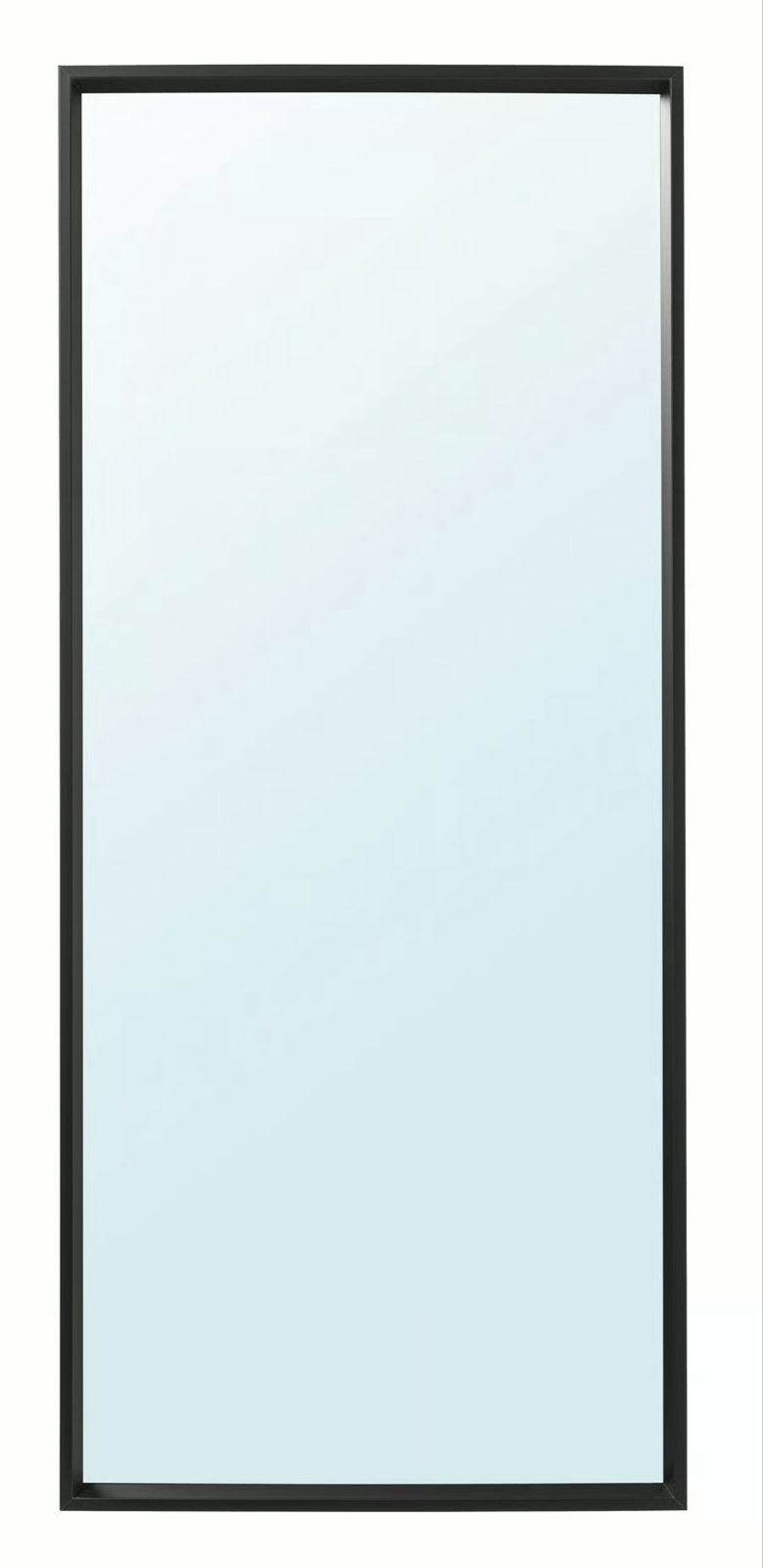 IKEA Black Nissedal Mirror, Ophalen, Zo goed als nieuw, 150 tot 200 cm, Rechthoekig