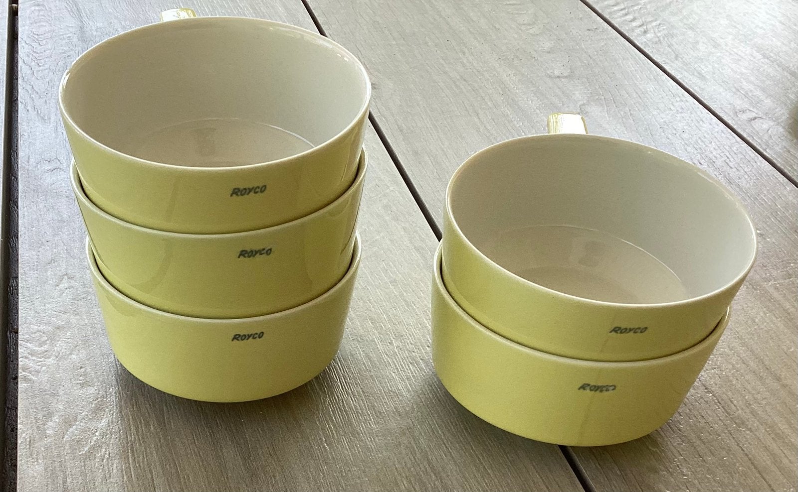 Pastel / Royco / Soepkommen / vintage., Ophalen, Zo goed als nieuw, Kom(men), Overige stijlen