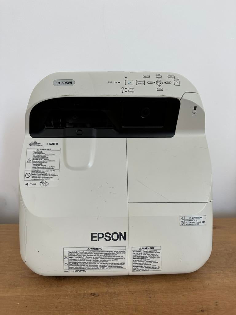 Nette Epson EB595W Pro Ultra Short Throw | 3300 lumen |, Audio, Tv en Foto, Beamers, Zo goed als nieuw, LCD, HD (720), Ophalen of Verzenden
