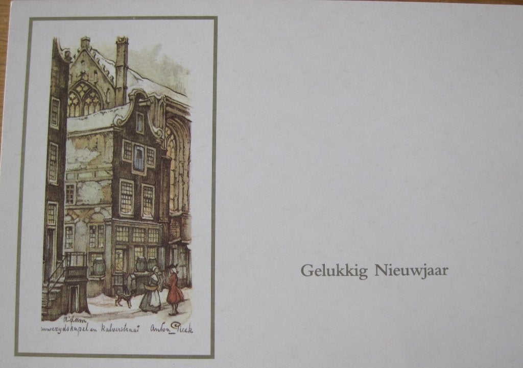 Anton Pieck - Nieuwezijds Kapel en Kalverstraat - nieuw, Verzenden, 1980 tot heden, Ongelopen, Overige thema's