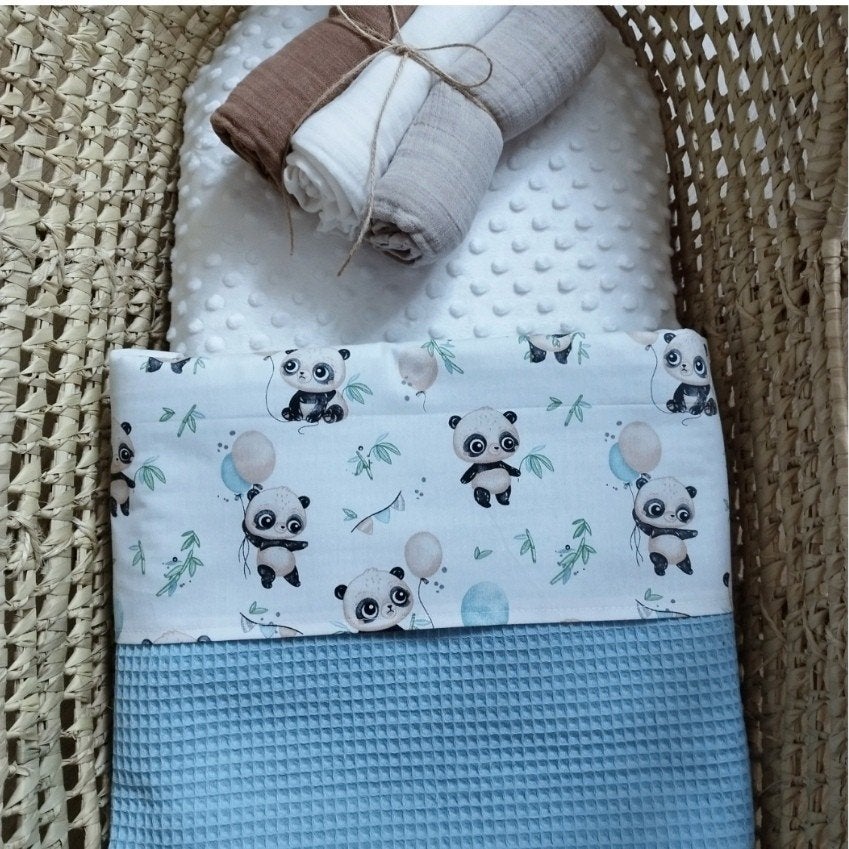 lakentje panda, Jongetje of Meisje, Wit, Beddengoedset, Nieuw
