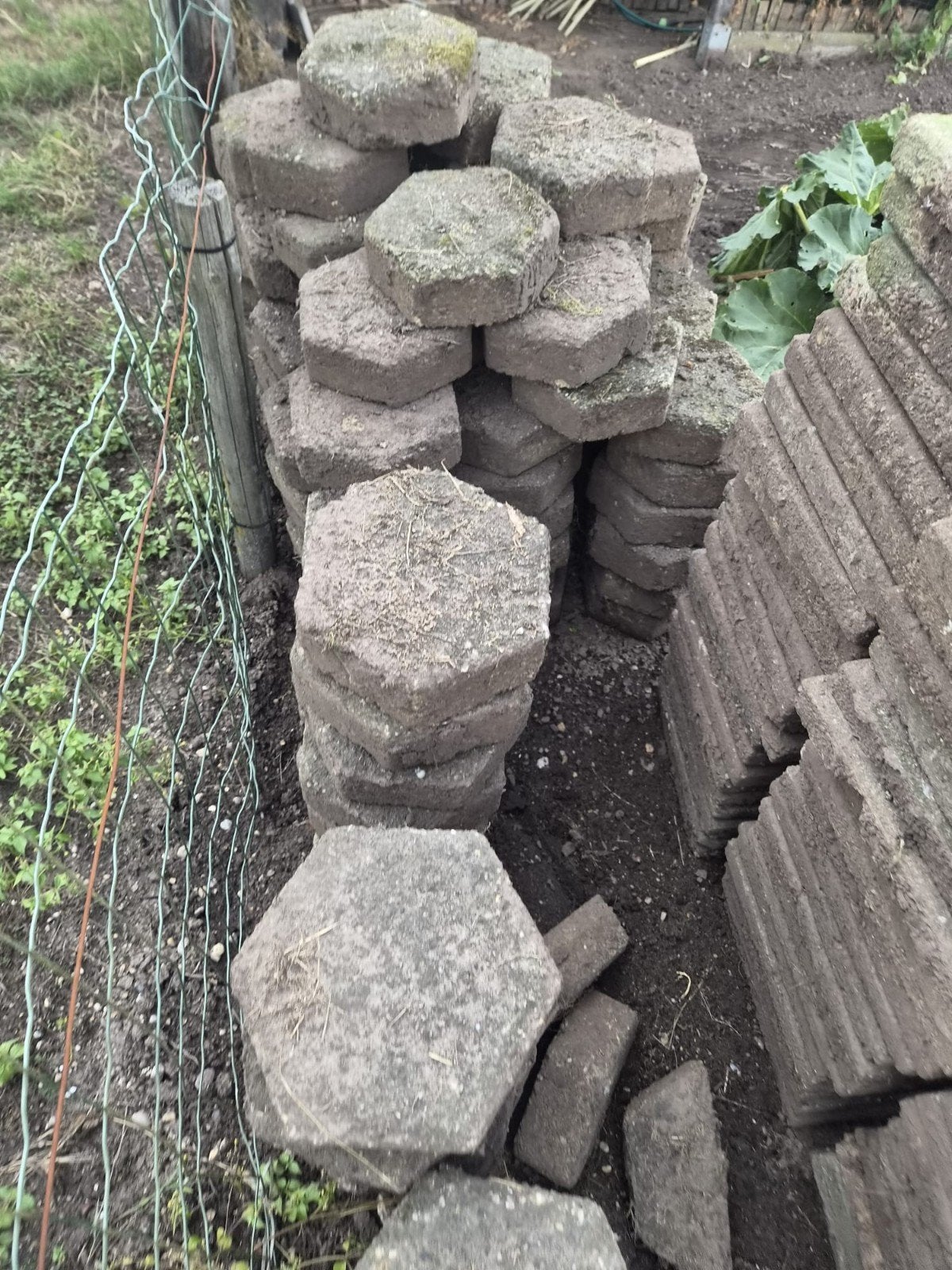 6 kant stenen, Ophalen of Verzenden, Gebruikt, Beton, Klinkers