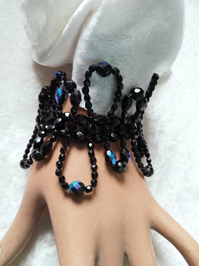 Mooie Brede Gitten Armband uit de 70er Jaren vorige eeuw, Verzenden, Overige materialen, Armband