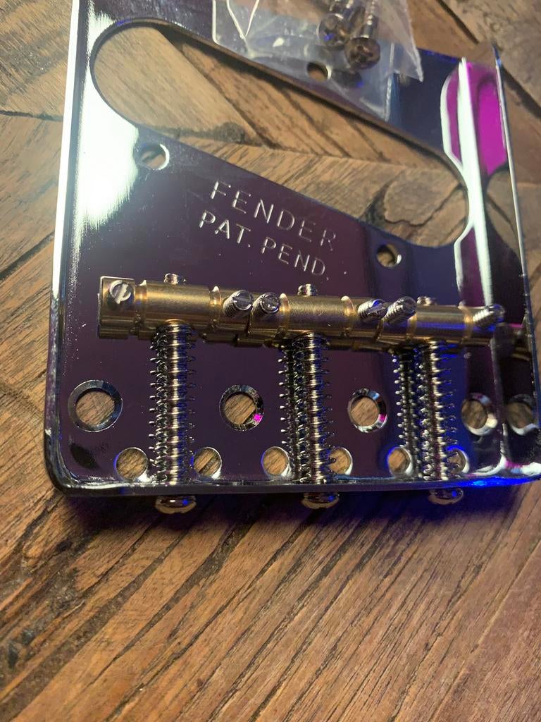 Fender telecaster brug vintage style 3 x brass saddles, Verzenden, Geen, Geen, Nieuw
