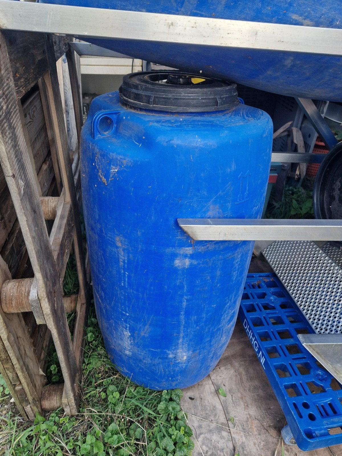 Voerton/regenton / vat / vijverfilter /slowfeeder /opslag, 150 liter of meer, Ophalen of Verzenden, Gebruikt, Kunststof