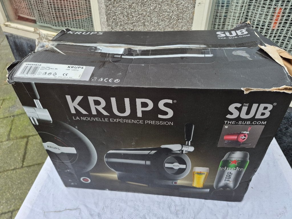 Krups - THE SUB Black Edition - Biertap, Witgoed en Apparatuur, Ophalen, Gebruikt, Overige merken