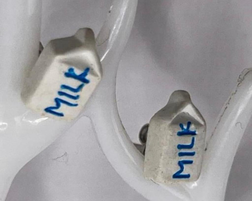 Pak MELK OORKNOPJES NIEUW, Overige materialen, Wit, Nieuw, Ophalen of Verzenden