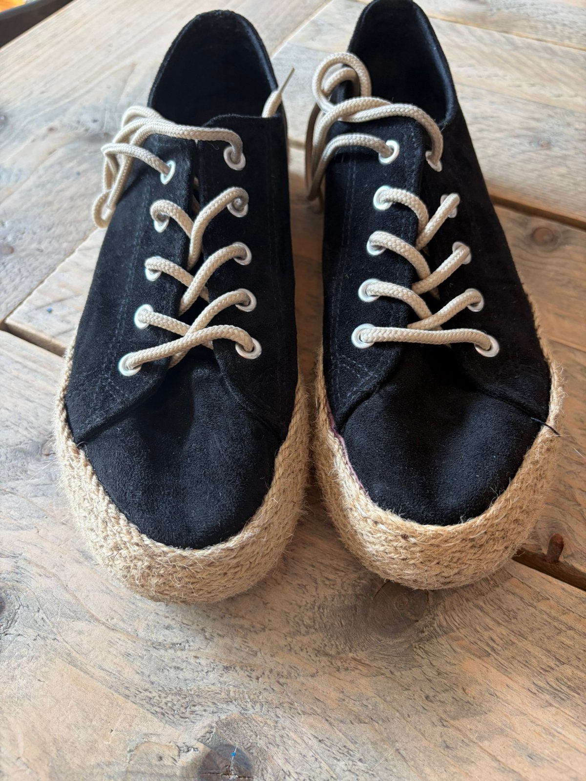 Zwarte zomerschoenen, Ophalen of Verzenden, Gedragen, Zwart, Sandalen of Muiltjes
