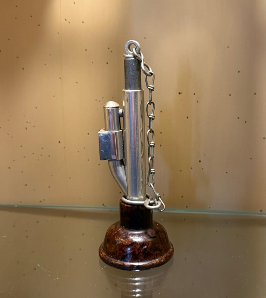 Antiek Kruitmaatje met Klepfluit ("Sifflet à clapet"), Antiek en Kunst, Ophalen of Verzenden
