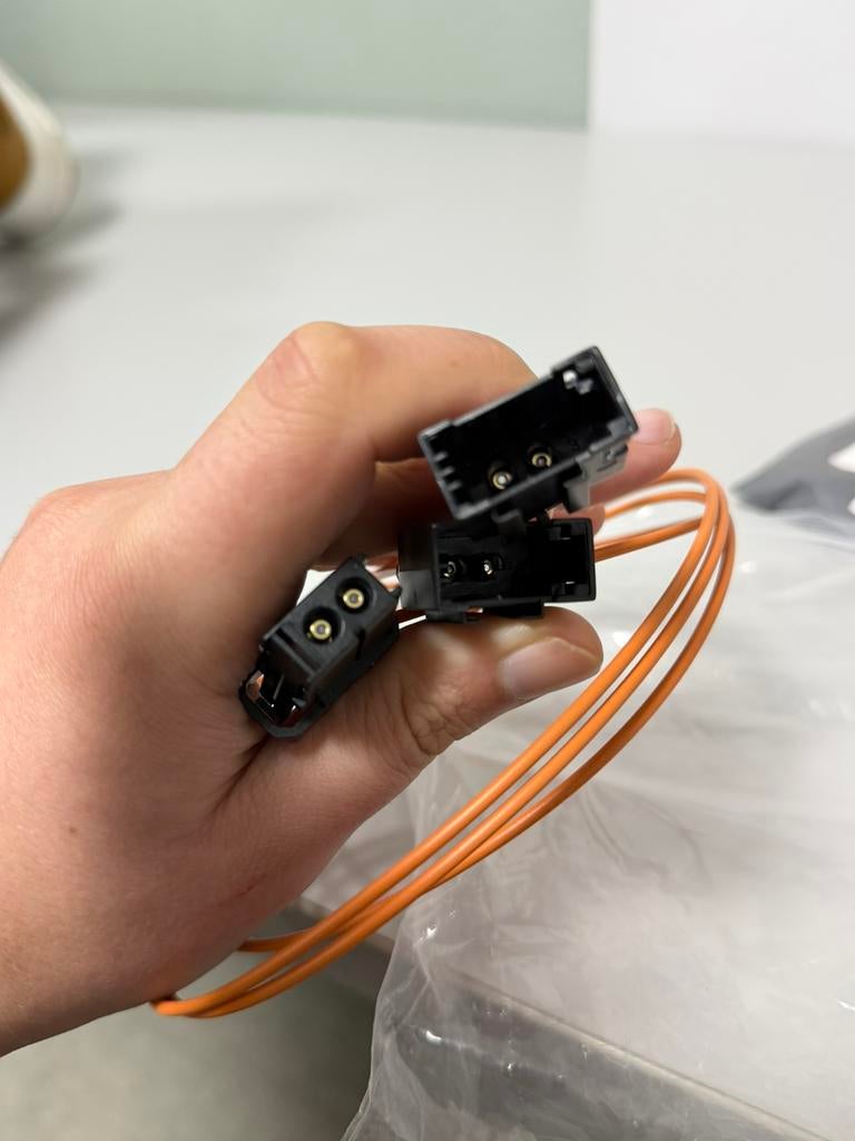 MOST Glasvezel Y-Adapter Kabel Audi BMW Mercedes Volvo NIEUW, Nieuw, Ophalen of Verzenden, H, H