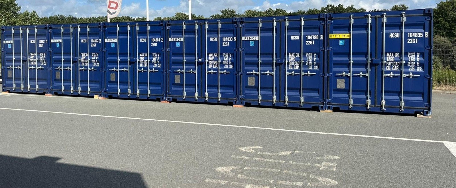 Container opslag ijmond, Opslag