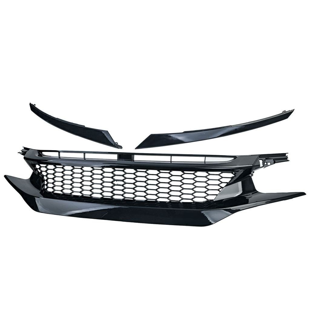 Sport Grill Honda Civic 10 FK6 FK7 FK8 Zwart Glans koplampsp, Verzenden, Automotive Parts, A.parts@hotmail.nl, Trasmolenlaan 12 3447 GZ Woerden