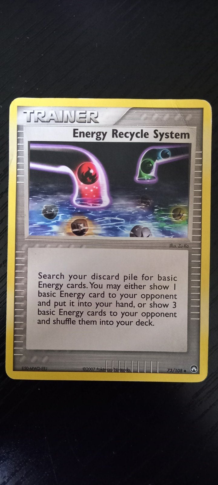Pokémon Trainer Kaart: Energy Recycle System (2007), Ophalen of Verzenden, Gebruikt, Losse kaart