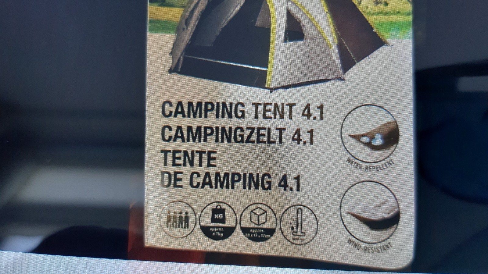 Rocktrail 4 persoons tent, Ophalen, Nieuw, Tot en met 2