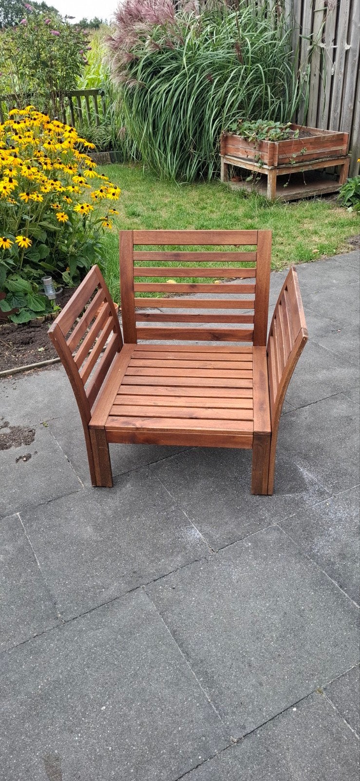 Ikea lounge stoelen met kussens, Tuin en Terras, Tuinsets en Loungesets, Gebruikt, Loungeset, Stoel, Hout