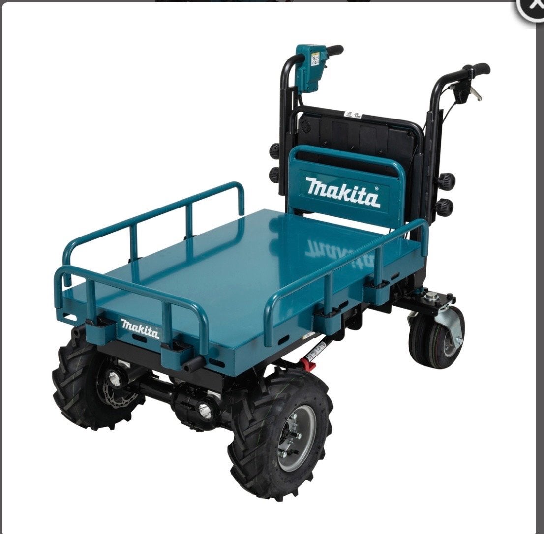 Makita DCU601Z Elektrische Schaarlift | kruiwagen 2x18V, Tuin en Terras, Kruiwagens, Ophalen, Nieuw, Elektrisch, Tweewielig