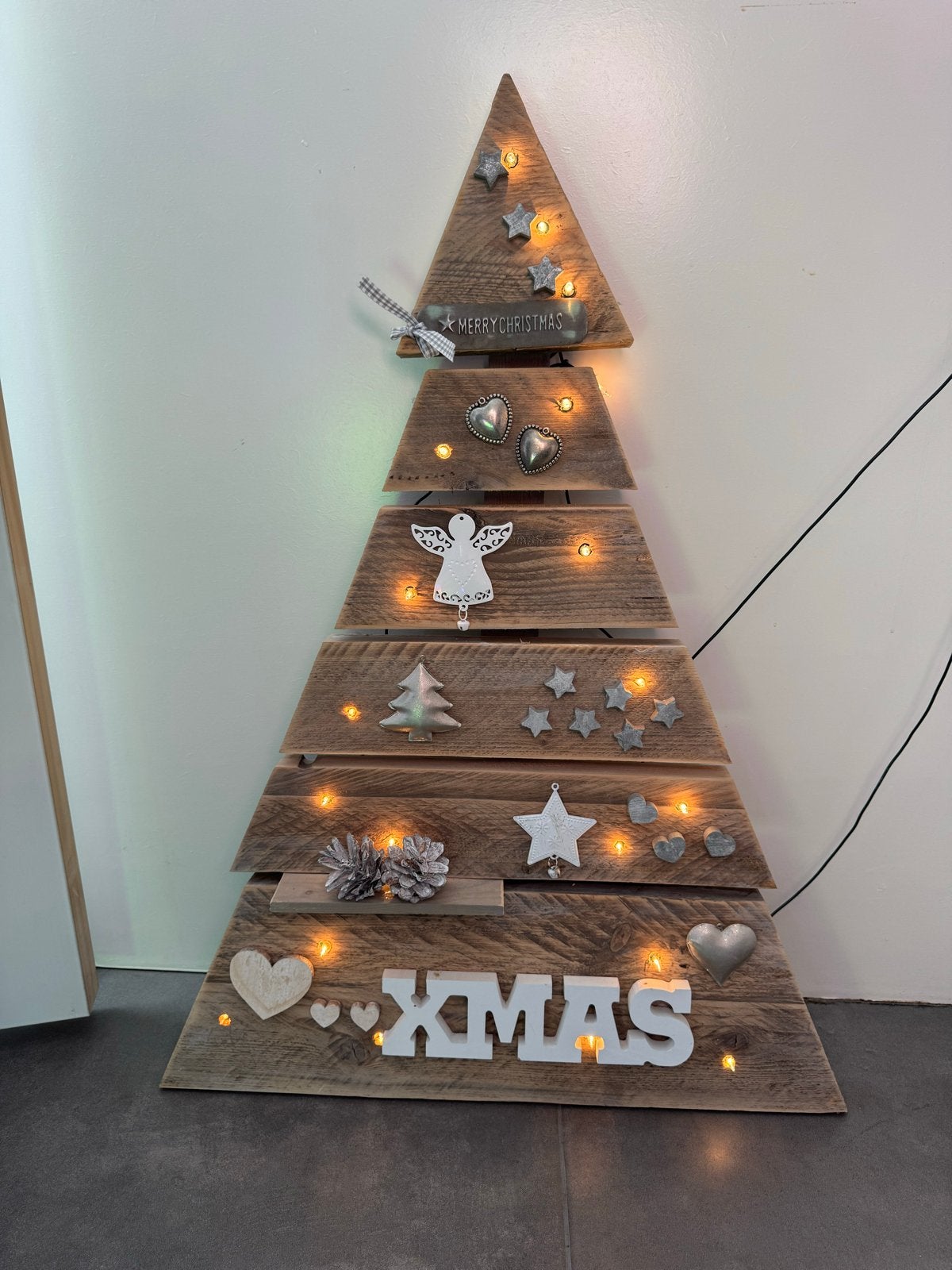 Houten kerstboom, Diversen, Ophalen, Zo goed als nieuw