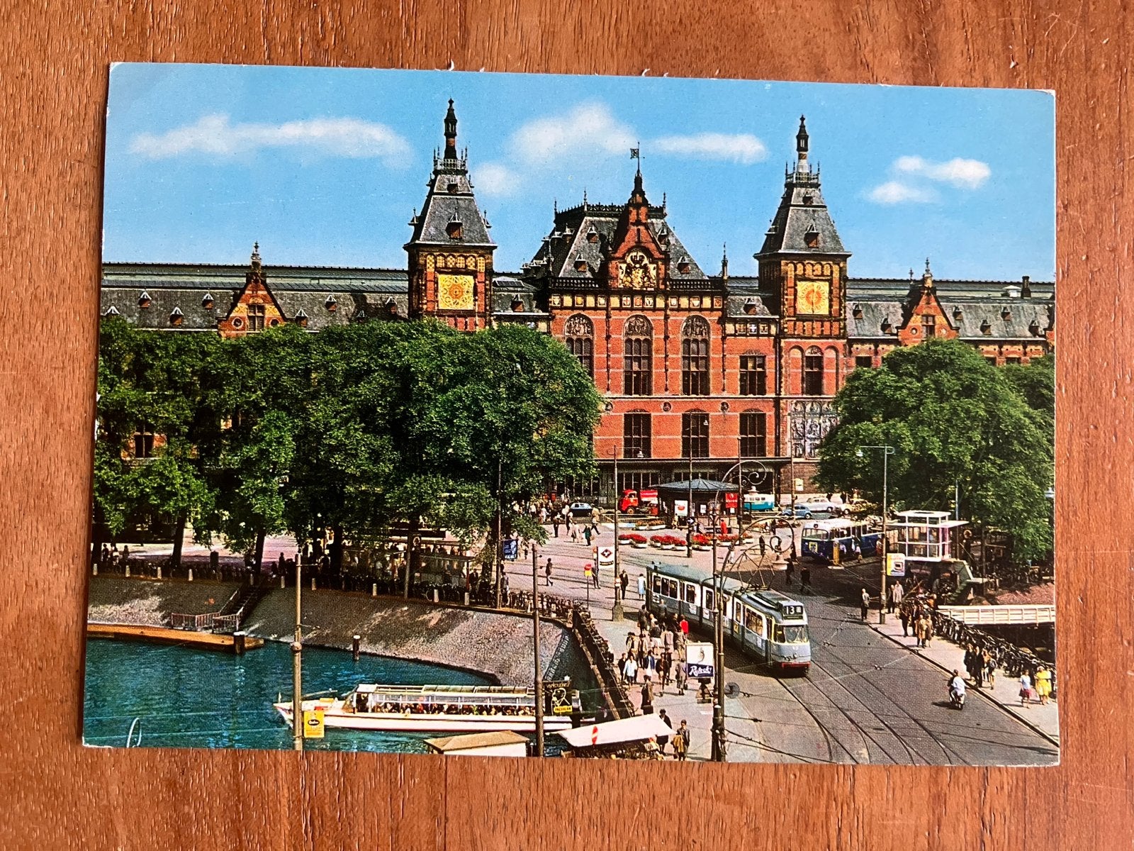 Amsterdam Centraal Station - 1972, Ophalen of Verzenden, 1960 tot 1980, Gelopen, Noord-Holland