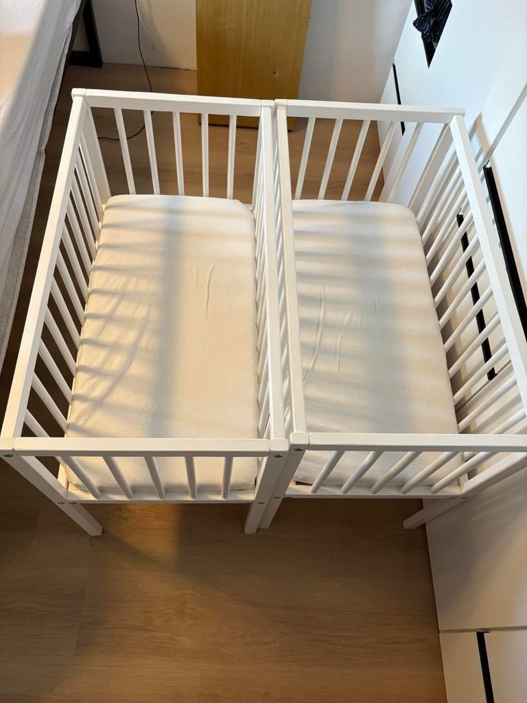2 co sleeper hout wit, Kinderen en Baby's, Babywiegjes en Ledikanten, Ophalen, Zo goed als nieuw, Wieg